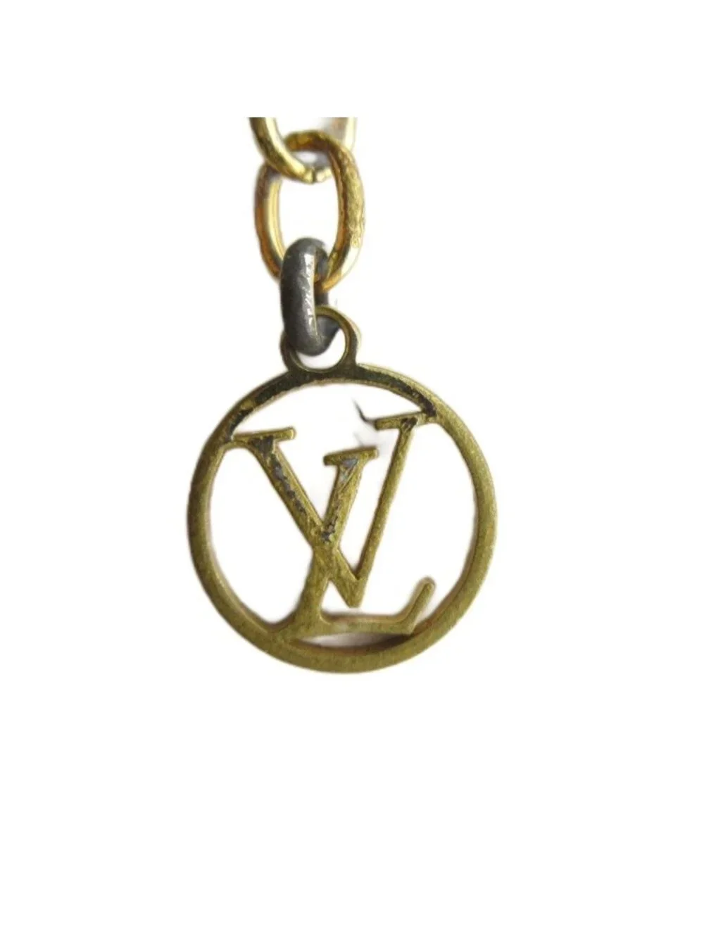 Louis Vuitton Bracelet Bangle Logo Gold